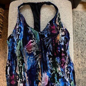 MagicSuit Womens Taylor Snakeskin Multicolor Print Size 14